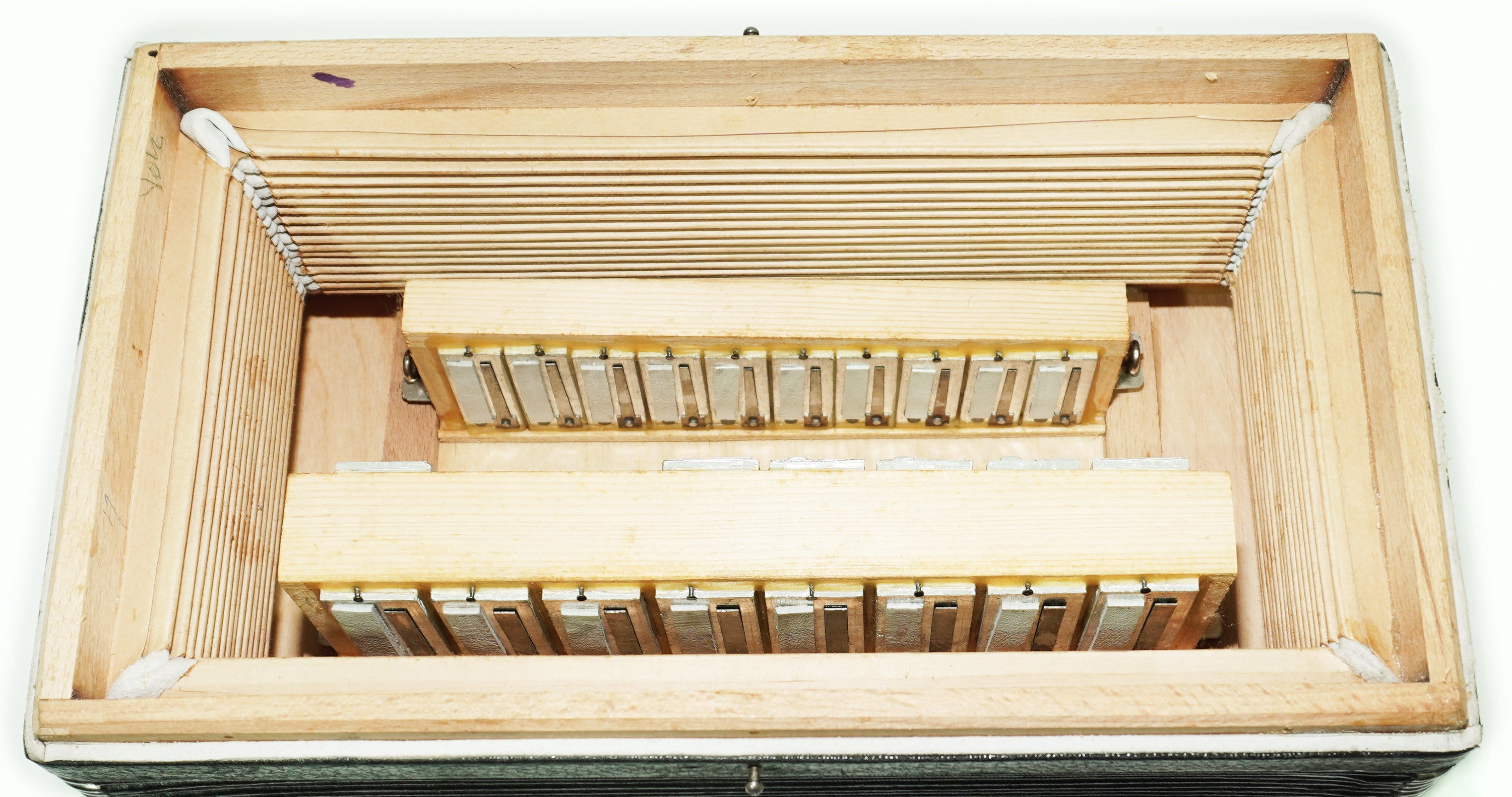 Tulskaya Garmon Melodiya Button Accordion made in Tula Russia, Vintage Folk Musical Instrument, Soviet Garmoshka, 2638