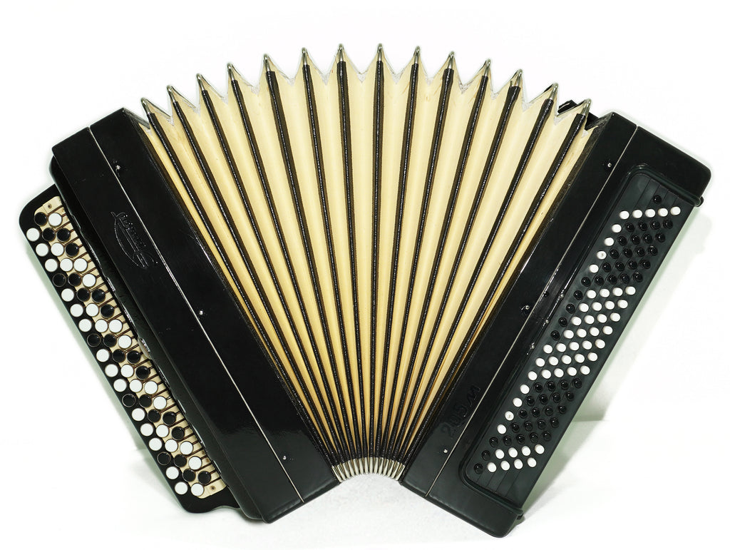 Tulskiy Russian Bayan Etude 205M Button Accordion 100 bass Acordeone de Botones, New Straps, Vintage Tula Musical Instrument, 2641