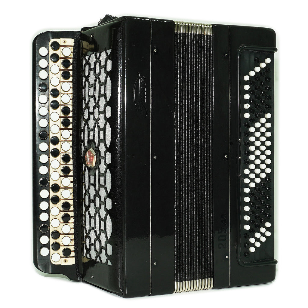 Tulskiy Russian Bayan Etude 205M Button Accordion 100 bass Acordeone de Botones, New Straps, Vintage Tula Musical Instrument, 2641