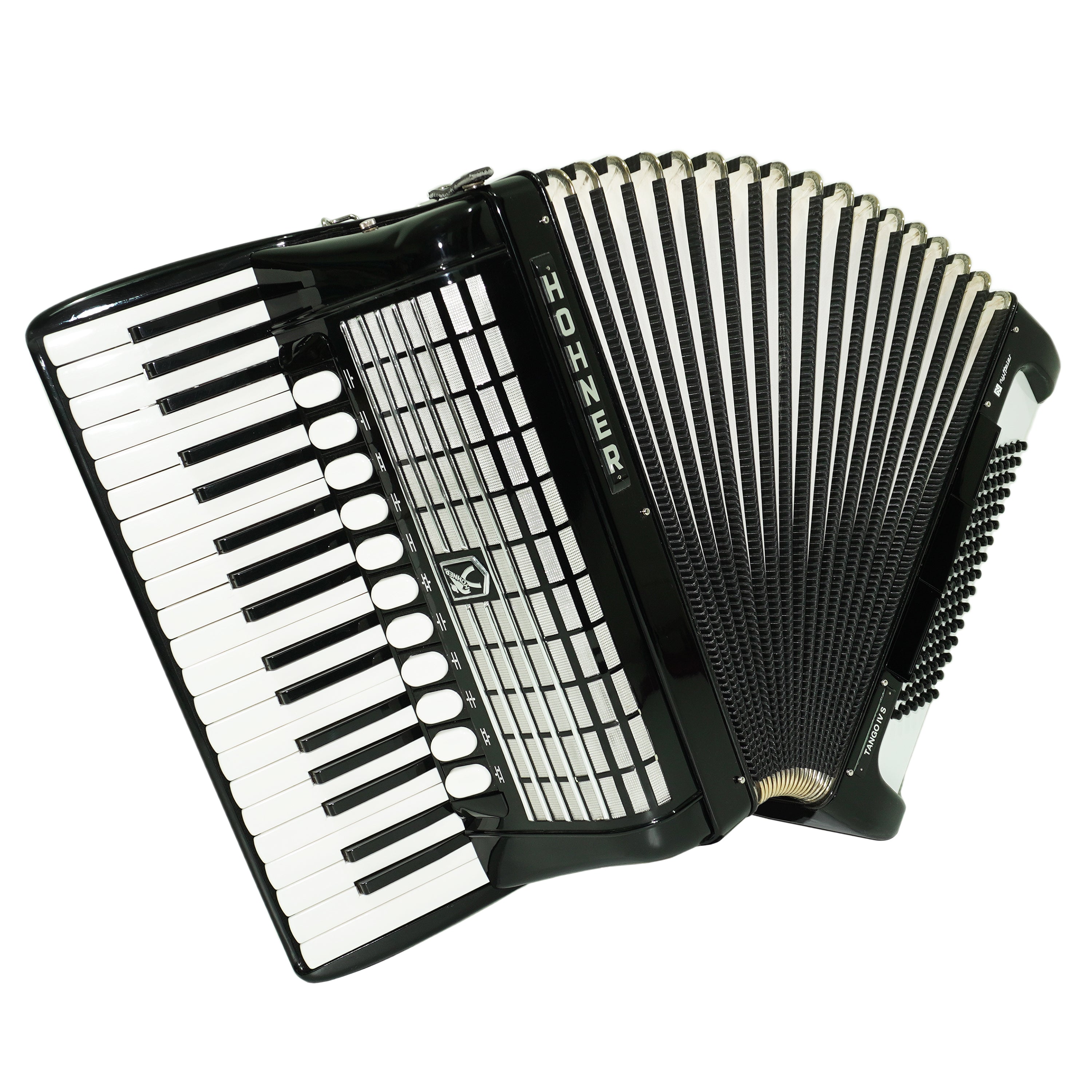 Hohner Tango IV S Vintage Piano Akkordeon Made in Germany, Akkordeon mit Original Qualitätsklaviatur, inkl. Riemen und Hartschalenkoffer, Erstaunlicher Klang! 2639