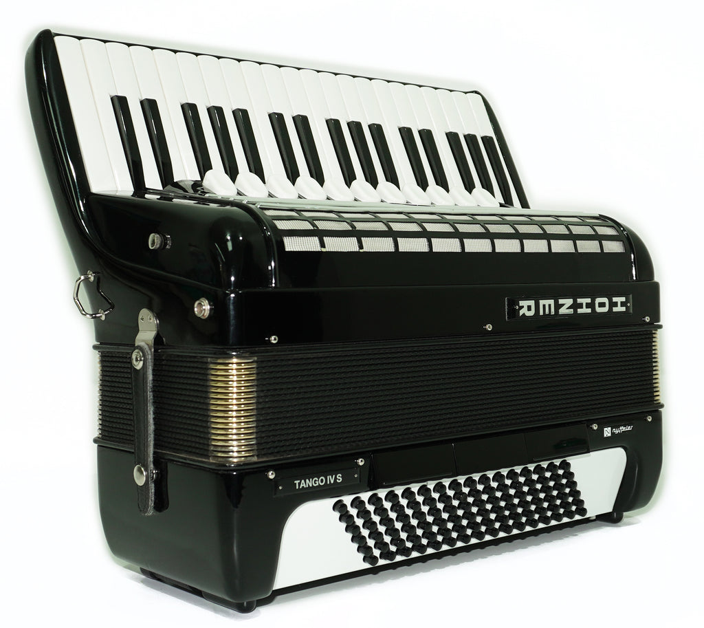 Hohner Tango IV S Vintage Piano Akkordeon Made in Germany, Akkordeon mit Original Qualitätsklaviatur, inkl. Riemen und Hartschalenkoffer, Erstaunlicher Klang! 2639