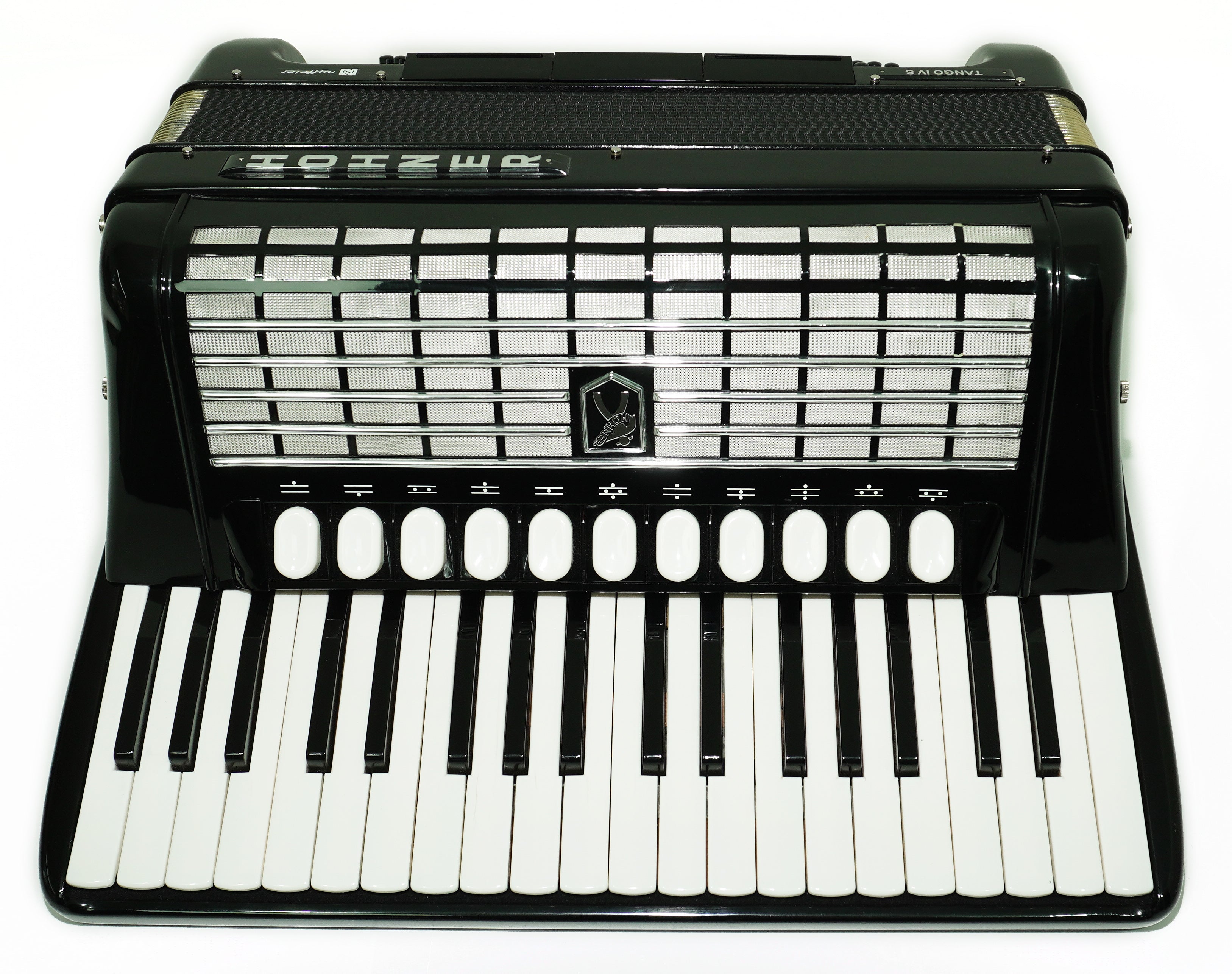 Hohner Tango IV S Vintage Piano Akkordeon Made in Germany, Akkordeon mit Original Qualitätsklaviatur, inkl. Riemen und Hartschalenkoffer, Erstaunlicher Klang! 2639