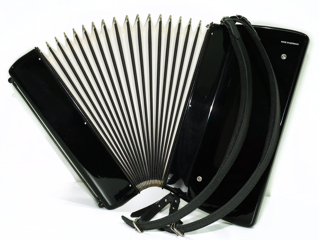 Hohner Tango IV S Vintage Piano Akkordeon Made in Germany, Akkordeon mit Original Qualitätsklaviatur, inkl. Riemen und Hartschalenkoffer, Erstaunlicher Klang! 2639