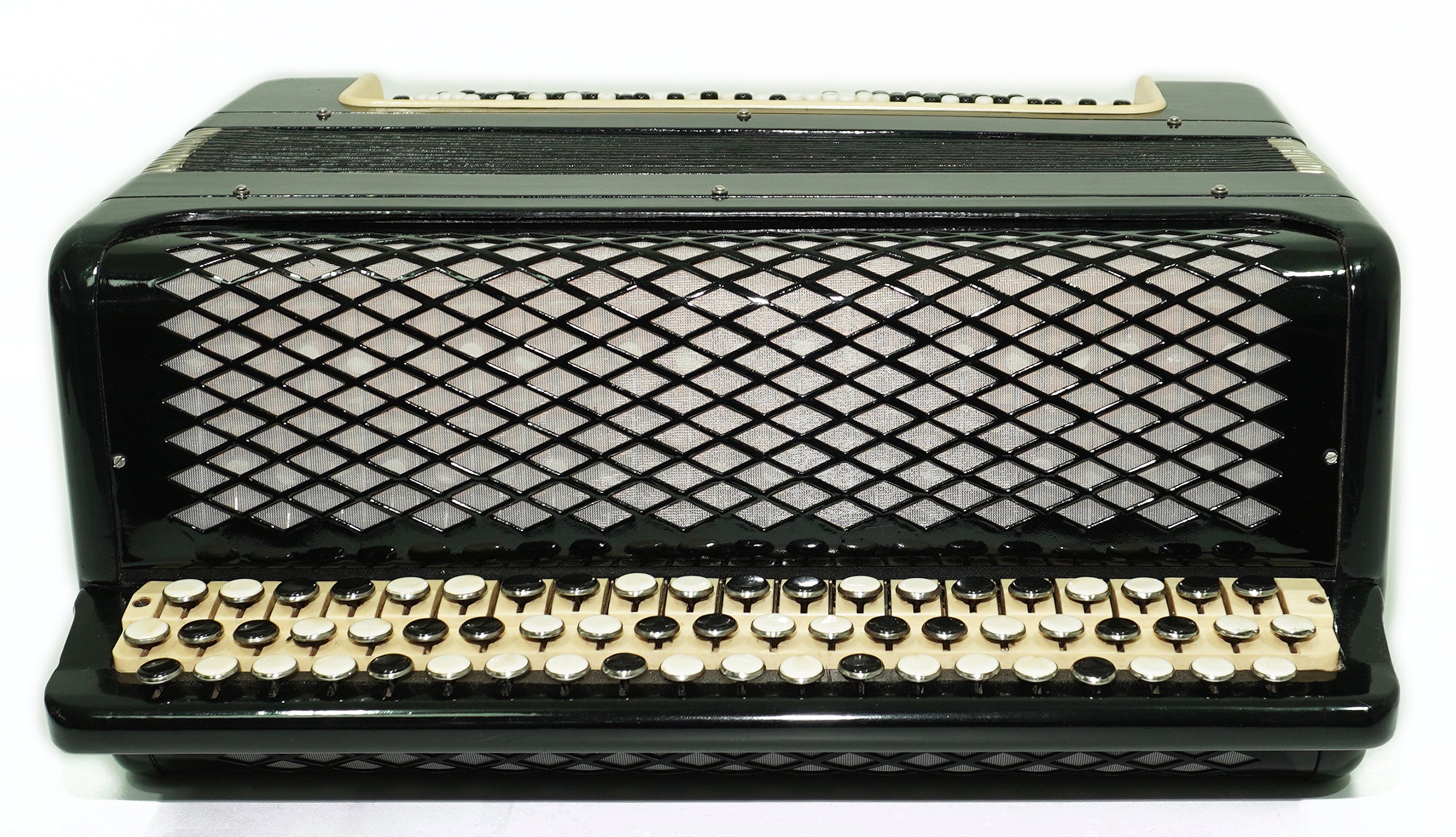 Bayan Accordion Tulskiy Tula 3 Row Chromatic Button Accordion 120 Bass, Vintage Music Box B System, New Straps, Soviet Harmonica, 2635