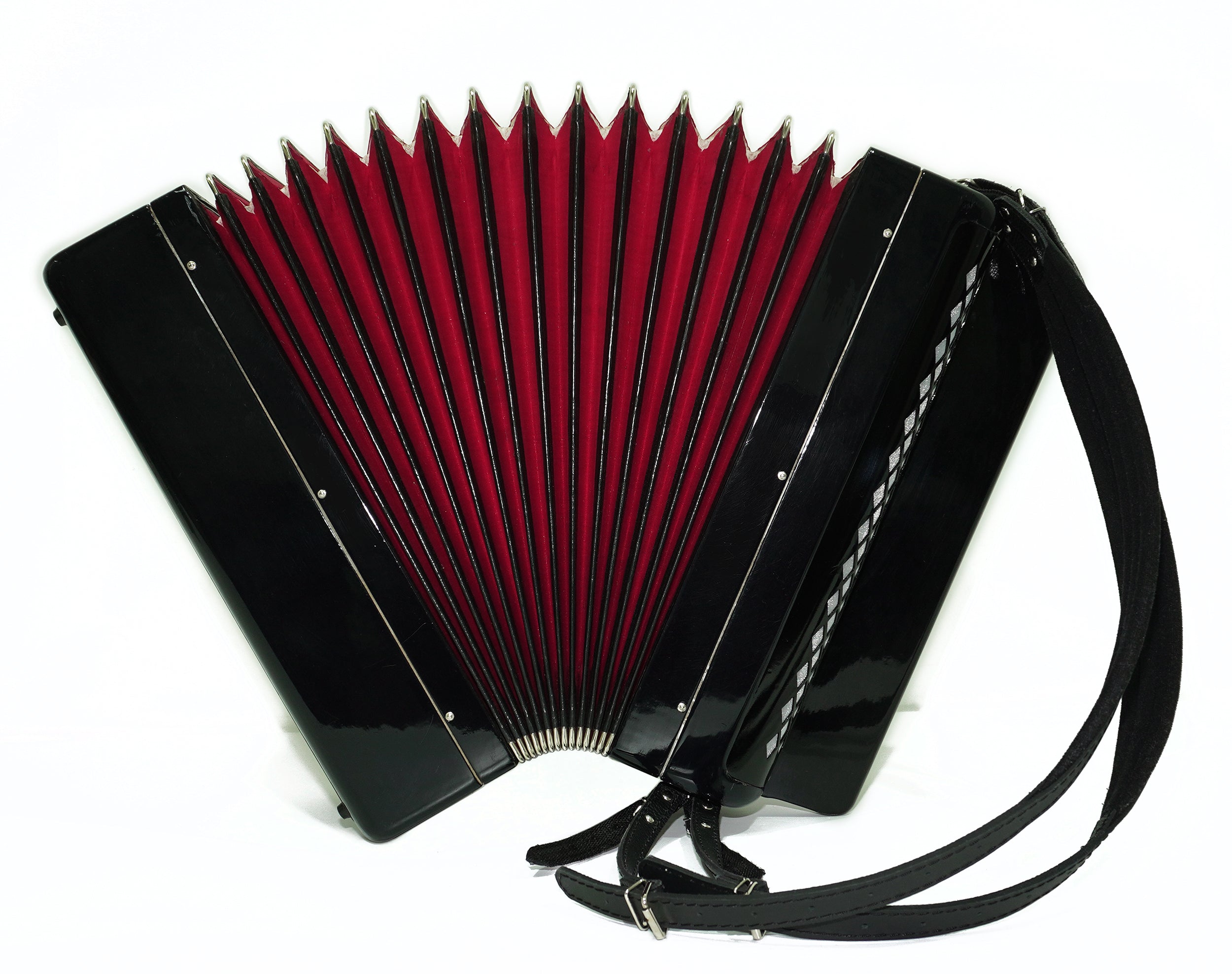Bayan Accordion Tulskiy Tula 3 Row Chromatic Button Accordion 120 Bass, Vintage Music Box B System, New Straps, Soviet Harmonica, 2635
