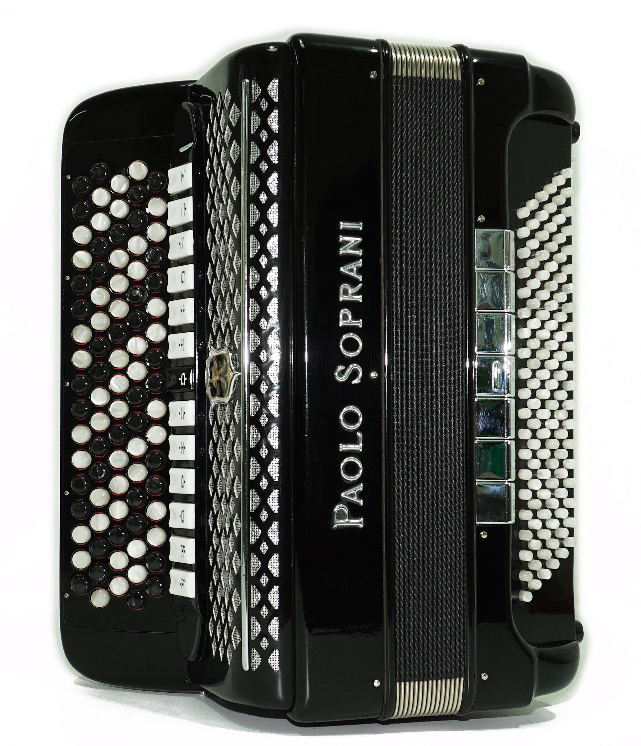 Paolo Soprani 5 Rows Button Accordion 120 Bass made in Italy, C Griff Professional Concert Accordeone de Botones for Adults