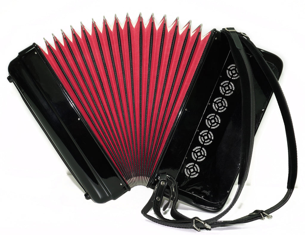 Paolo Soprani 5 Rows Button Accordion 120 Bass made in Italy, C Griff Professional Concert Accordeone de Botones for Adults