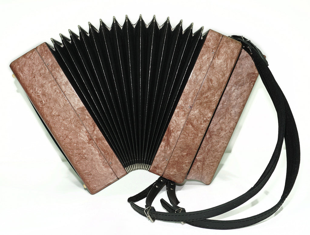Tulskiy Accordion Tula 202, 3 Row Chromatic Button Accordion, Russian Bayan B System, New Straps and Soft Case, Soviet Garmoshka, 2637