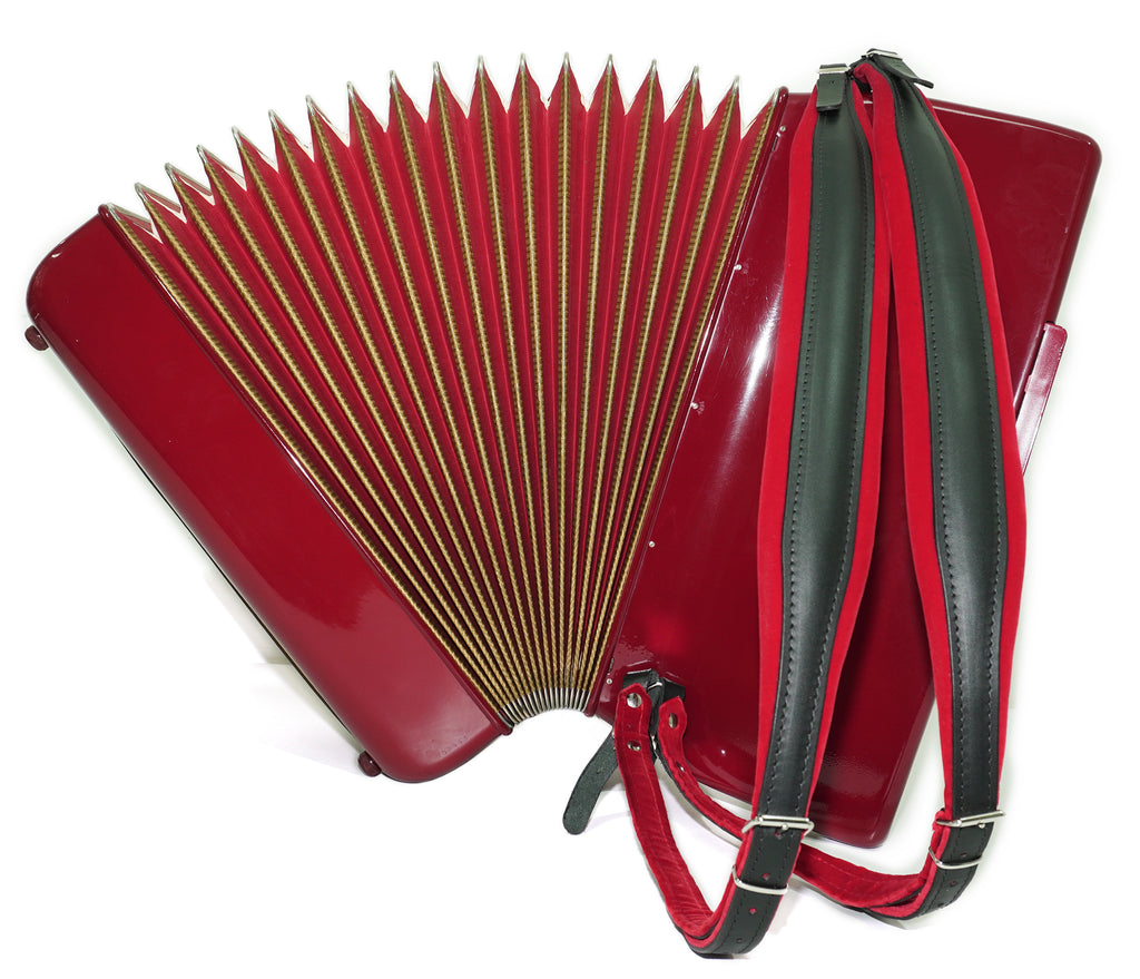 Hohner Atlantic IV De Luxe Piano Accordion, made in Germany 120 Bass, Straps and Soft Bag, Vintage Original Musical Instrument, 2644