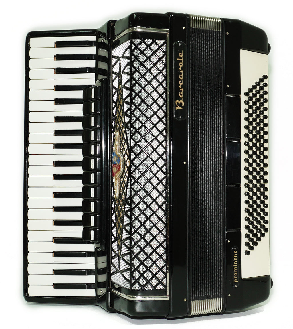 Akkordeon Barcarole Prominenz in voller Größe, 120 Bässe, hergestellt in Deutschland, neue Riemen und Soft Case als Geschenk, Vintage-Tastenakkordeon, 2645
