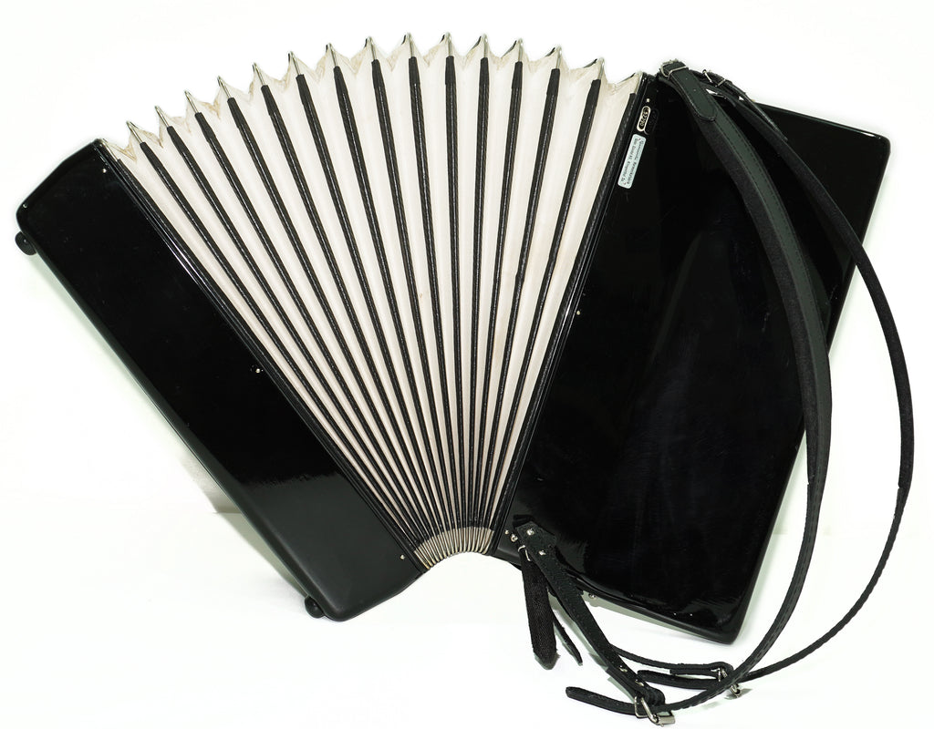 Akkordeon Barcarole Prominenz in voller Größe, 120 Bässe, hergestellt in Deutschland, neue Riemen und Soft Case als Geschenk, Vintage-Tastenakkordeon, 2645