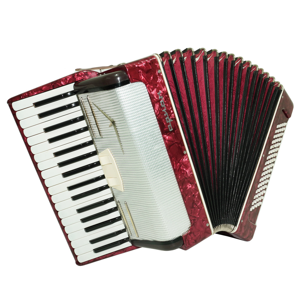 Russian Piano Accordion Akkord Orion, made in Russia, 80 Bass Buttons, New Straps, Original Musical Instrument, Tuned Soviet Accordion, 2648