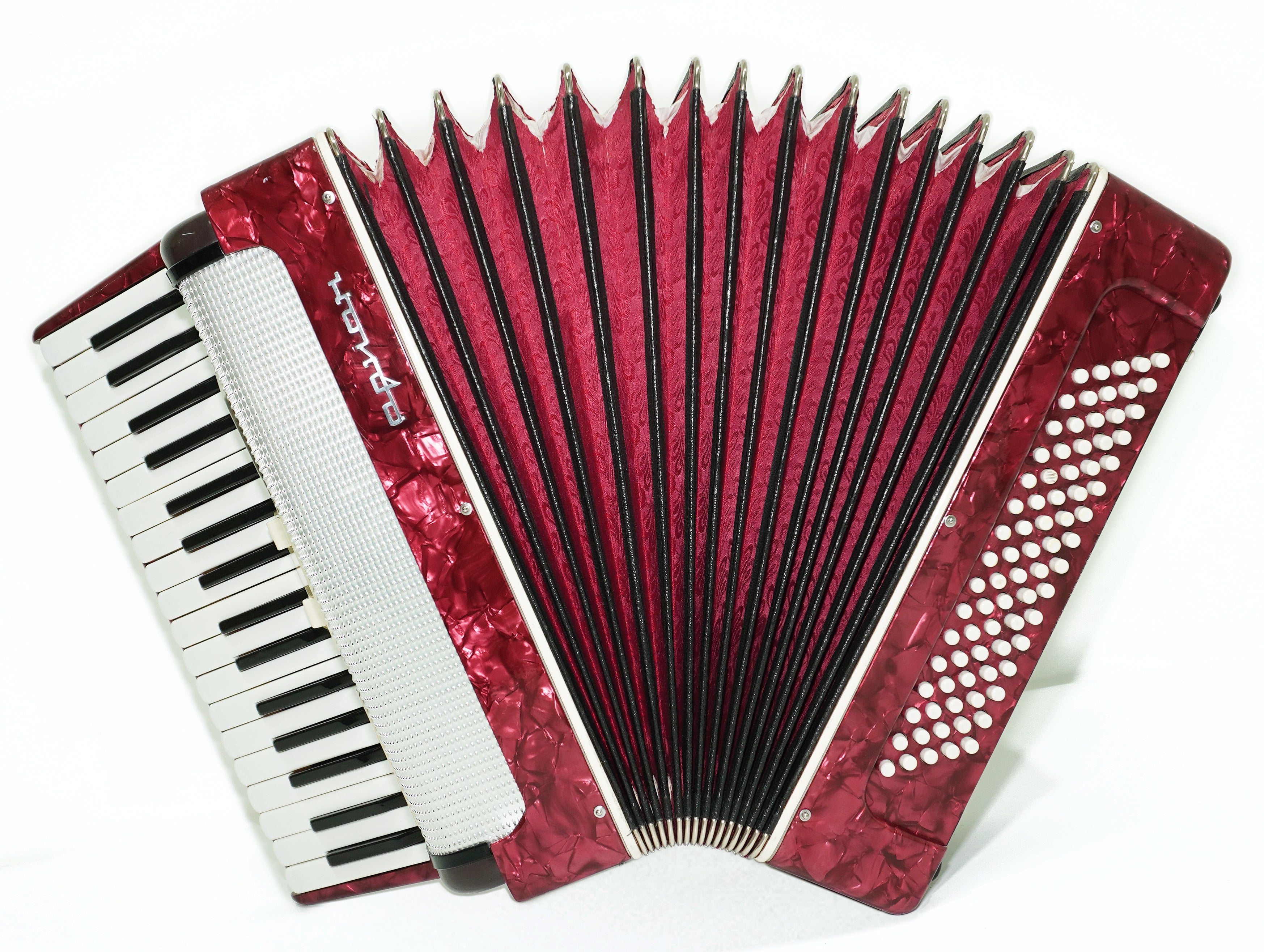 Russian Piano Accordion Akkord Orion, made in Russia, 80 Bass Buttons, New Straps, Original Musical Instrument, Tuned Soviet Accordion, 2648