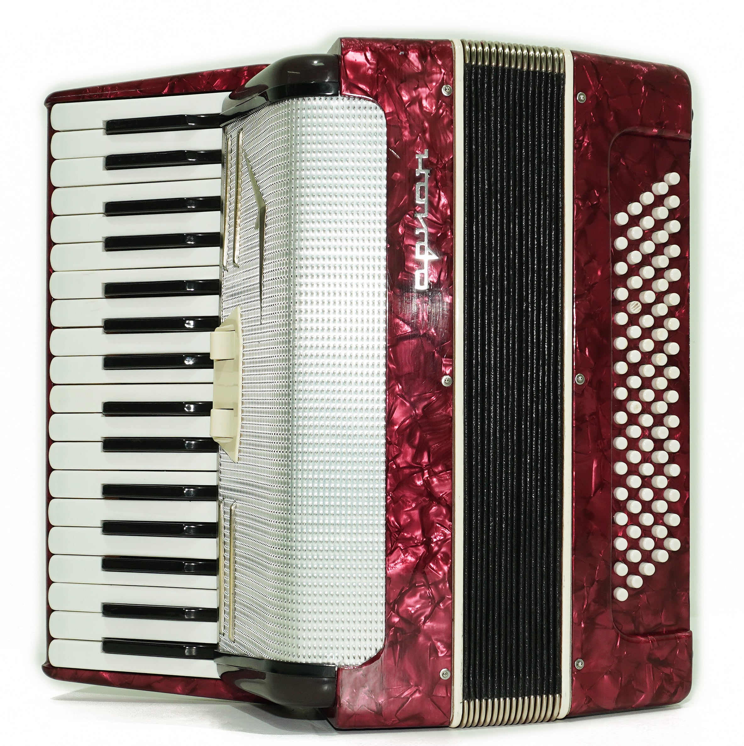 Russian Piano Accordion Akkord Orion, made in Russia, 80 Bass Buttons, New Straps, Original Musical Instrument, Tuned Soviet Accordion, 2648