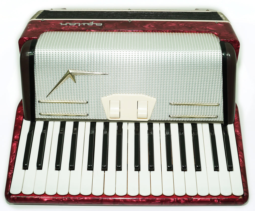 Russian Piano Accordion Akkord Orion, made in Russia, 80 Bass Buttons, New Straps, Original Musical Instrument, Tuned Soviet Accordion, 2648