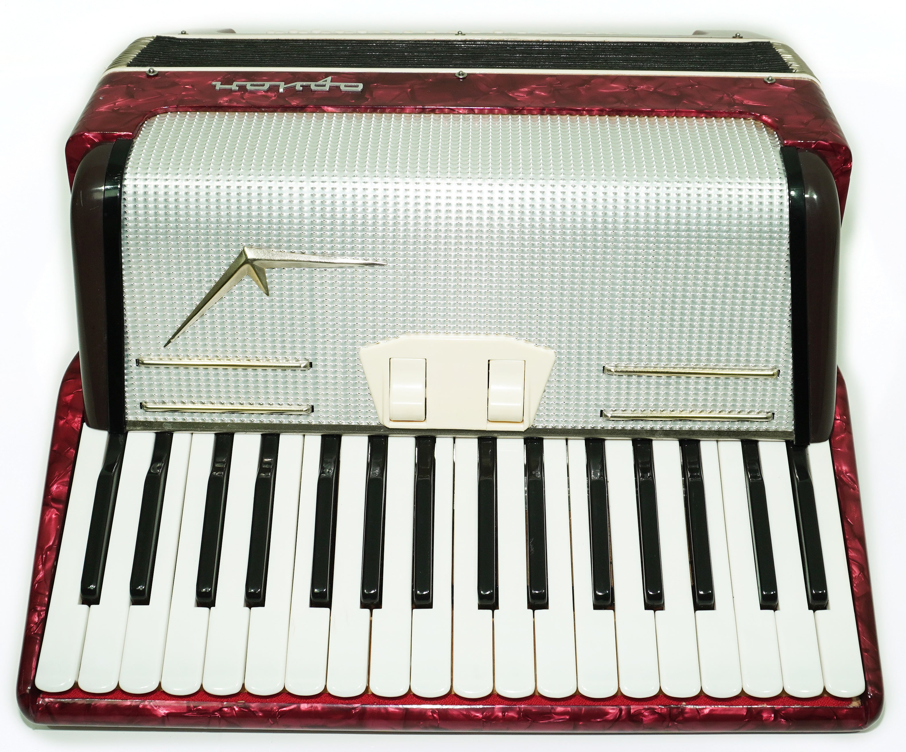 Russian Piano Accordion Akkord Orion, made in Russia, 80 Bass Buttons, New Straps, Original Musical Instrument, Tuned Soviet Accordion, 2648
