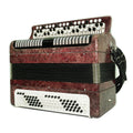 Tulskiy Russisches Bajan Etüde, 3-reihiges chromatisches Knopfakkordeon, Vintage Bajan B-System, neue Riemen und Gigbag, sowjetische Garmoshka Tula, 2646