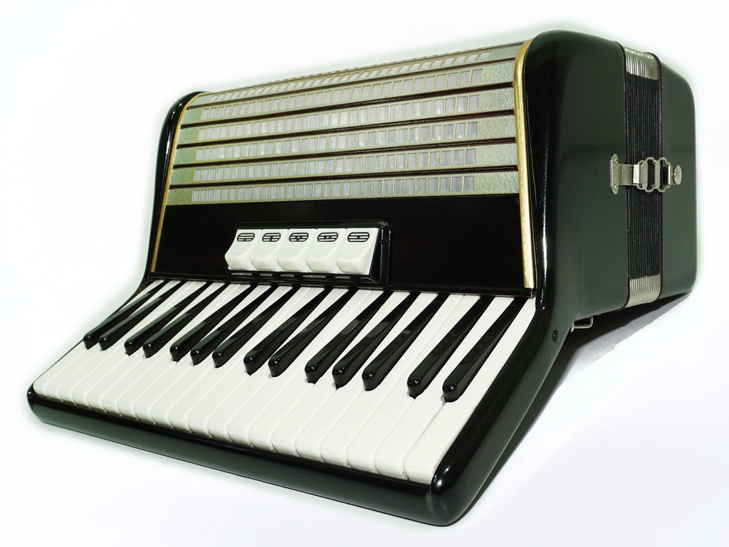 Weltmeister Accordion 80 Bass, made in Germany, New Straps and Soft Case for Gift, Original Keyboard Piano Accordian Instrument, 2643