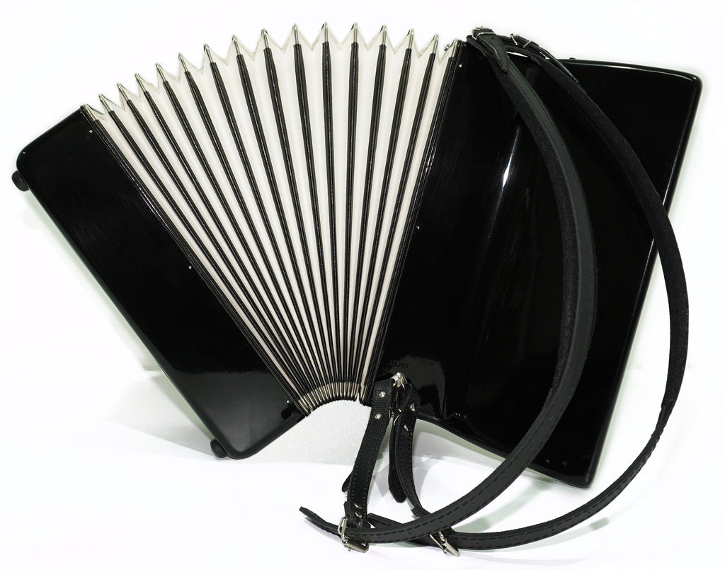 Weltmeister Accordion 80 Bass, made in Germany, New Straps and Soft Case for Gift, Original Keyboard Piano Accordian Instrument, 2643