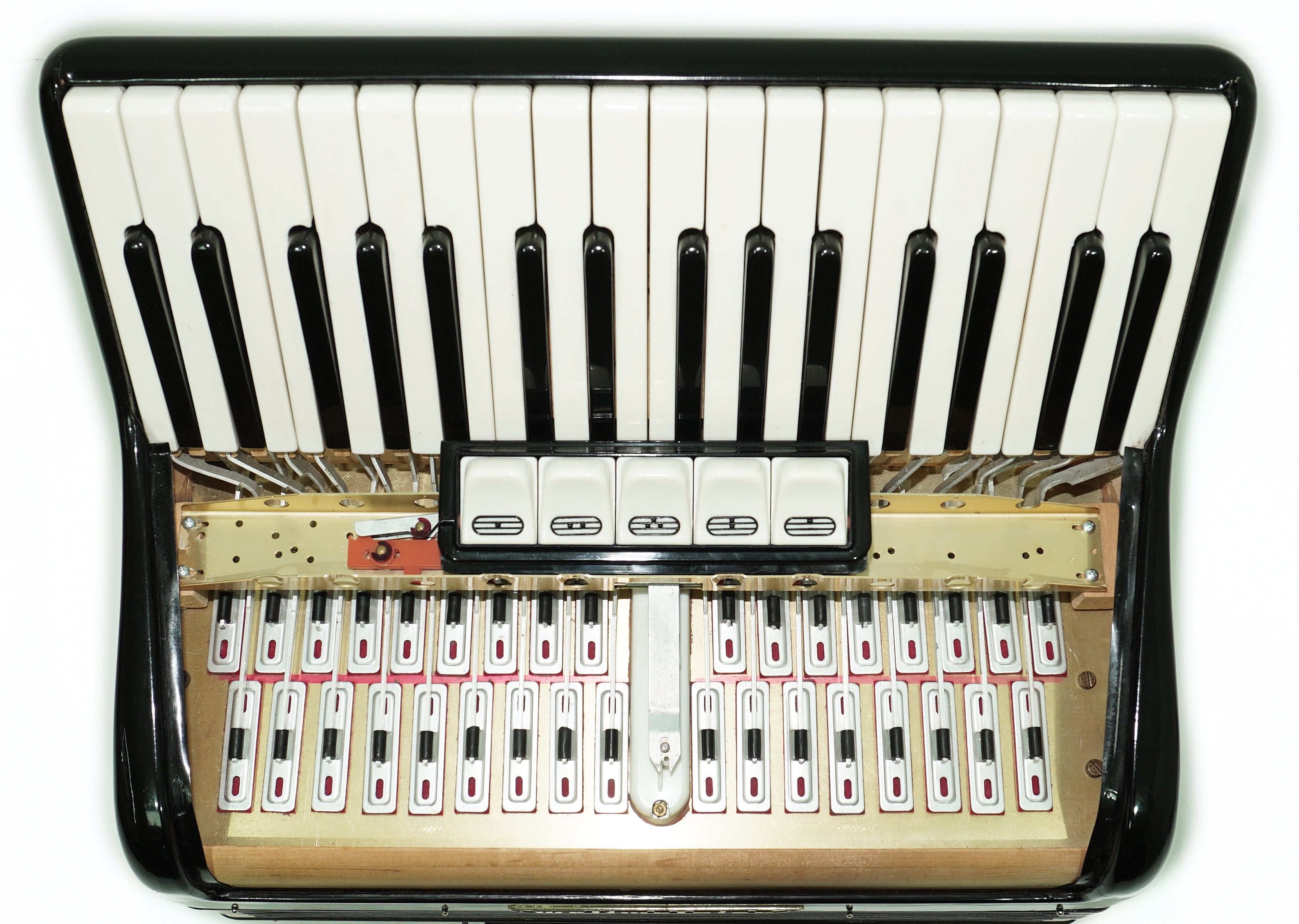 Weltmeister Accordion 80 Bass, made in Germany, New Straps and Soft Case for Gift, Original Keyboard Piano Accordian Instrument, 2643