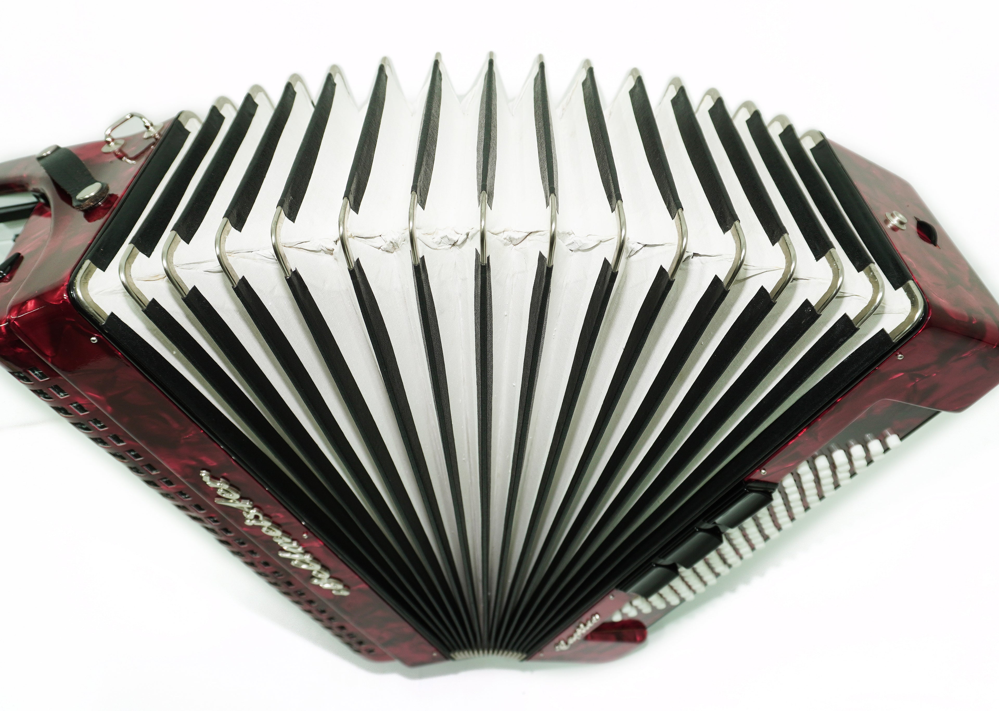 Weltmeister Caprice Accordion 96 Bass, German Accordian Instrument, New Straps and Soft Case for Gift, Original Keyboard Piano Acordeone, 2651