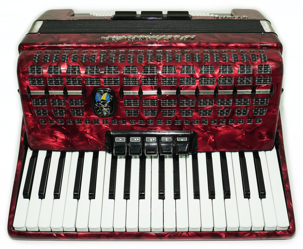 Weltmeister Caprice Accordion 96 Bass, German Accordian Instrument, New Straps and Soft Case for Gift, Original Keyboard Piano Acordeone, 2651