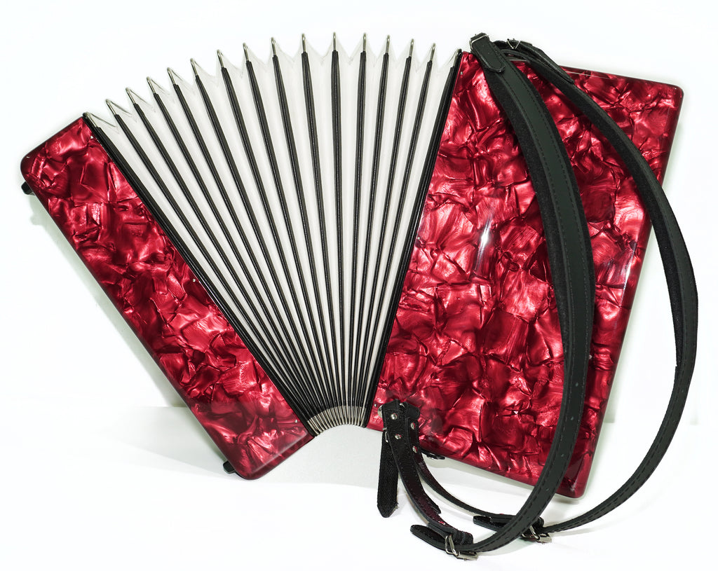 Weltmeister Caprice Accordion 96 Bass, German Accordian Instrument, New Straps and Soft Case for Gift, Original Keyboard Piano Acordeone, 2651