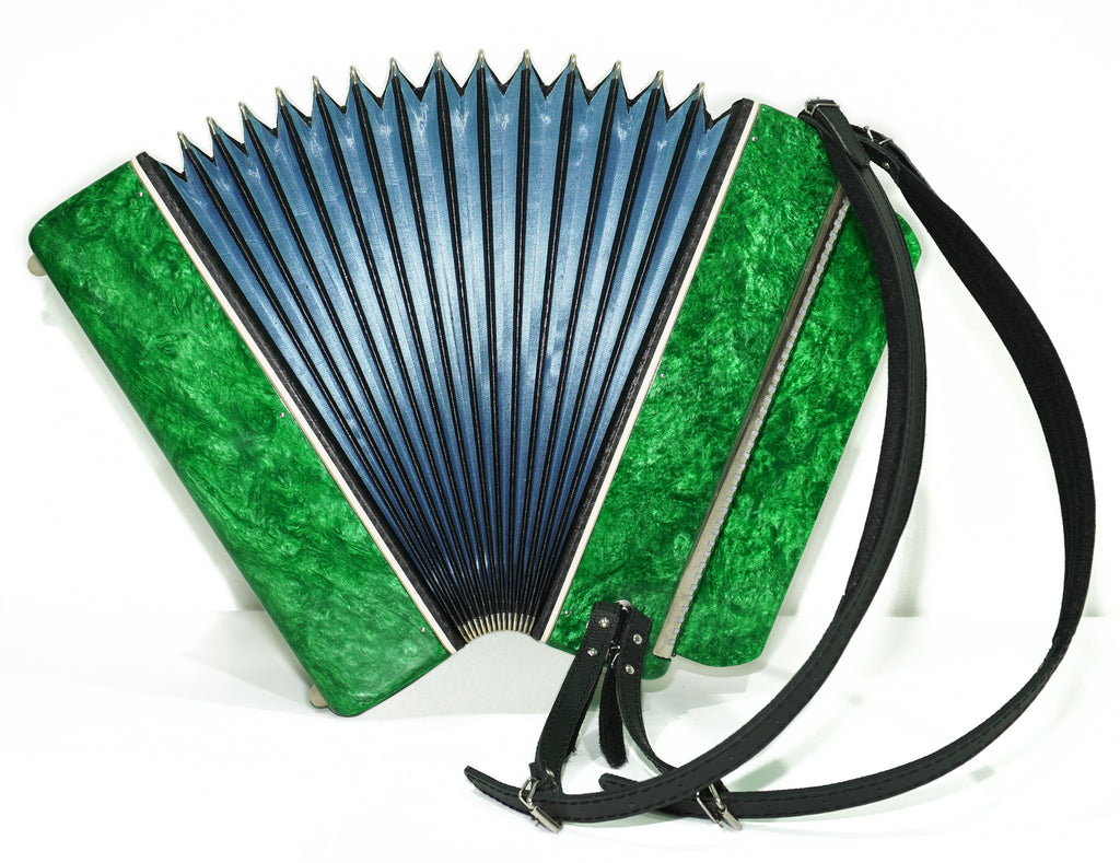 Bayan Accordion Tonica, Button Accordion Instrument 100 Bass, New Straps, Concertina Stradella B System, Soviet Harmonica in Tune, 2654