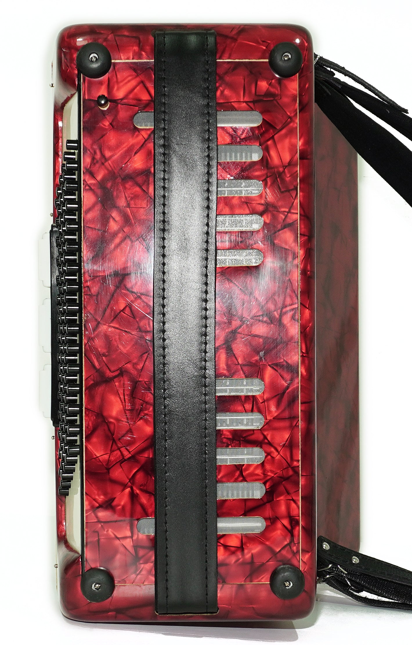 Weltmeister Accordion 96 Bass, German Piano Accordian, New Straps and Soft Case for Gift, Original Keyboard Musical Instrument, 2663