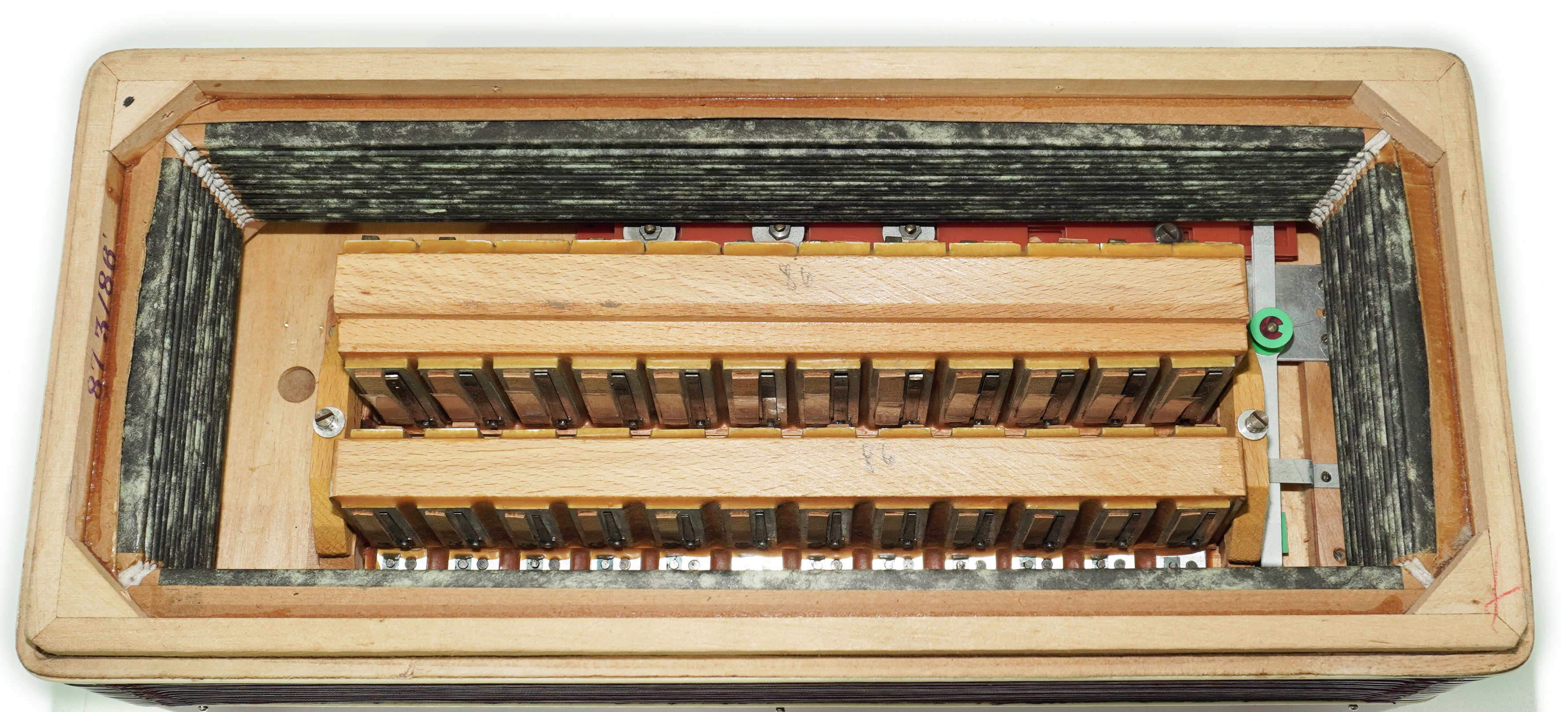 Weltmeister Accordion 96 Bass, German Piano Accordian, New Straps and Soft Case for Gift, Original Keyboard Musical Instrument, 2663