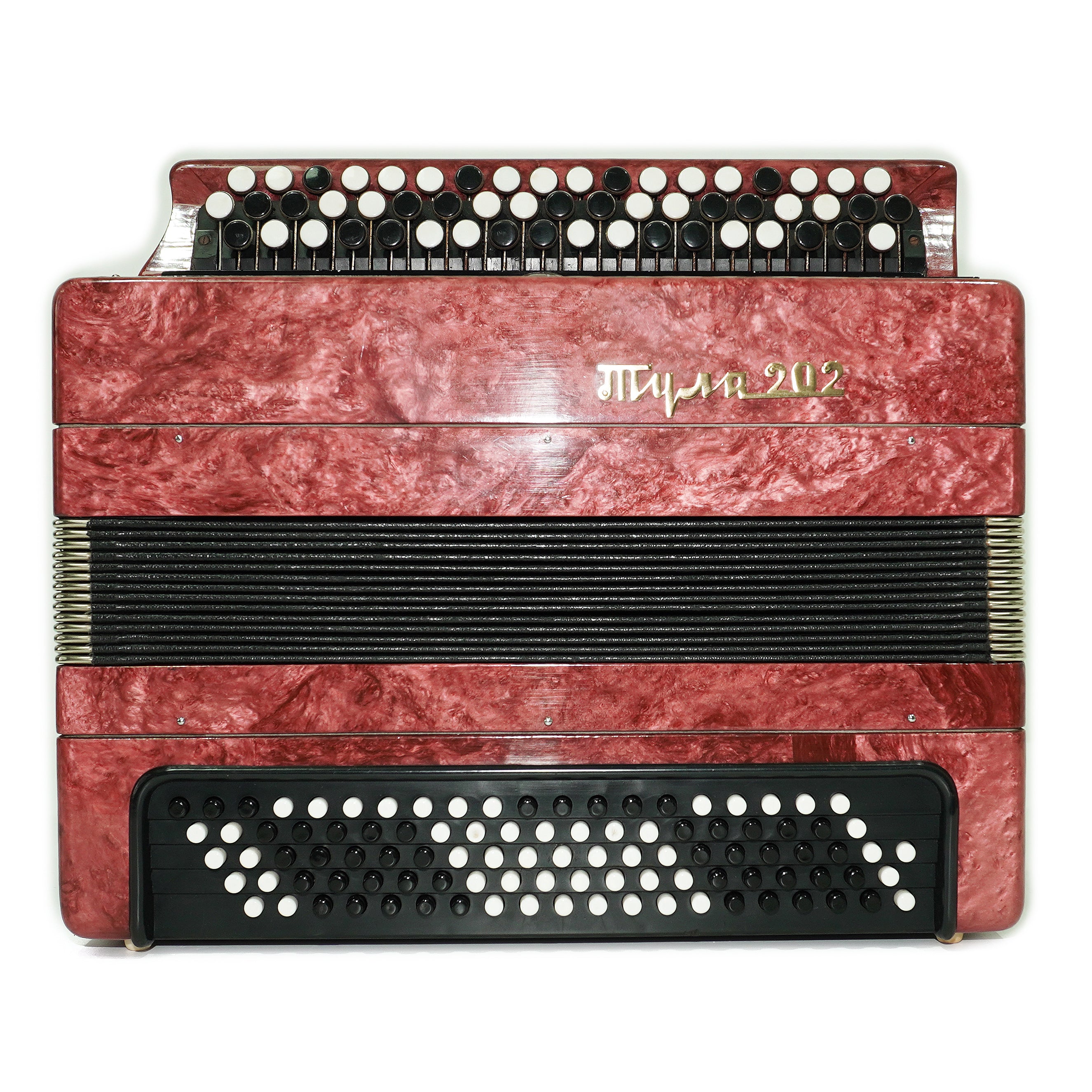 Tulskiy Russian Bayan Tula 202 Button Accordion 100 bass Acordeone de Botones, New Straps and Soft Case for Gift, 2664