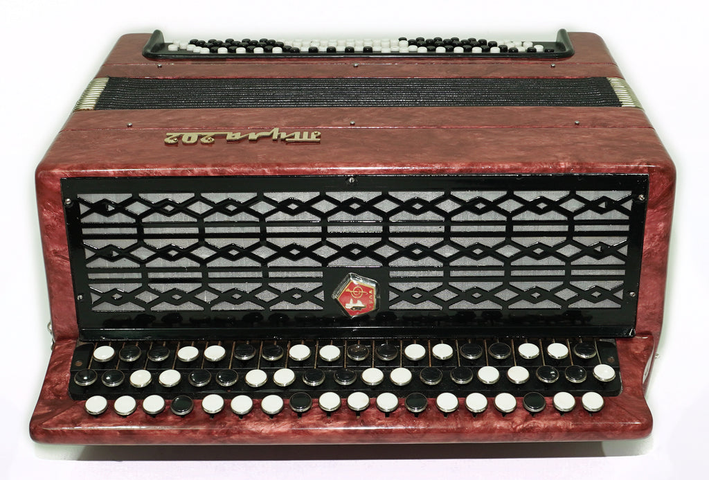 Tulskiy Russian Bayan Tula 202 Button Accordion 100 bass Acordeone de Botones, New Straps and Soft Case for Gift, 2664