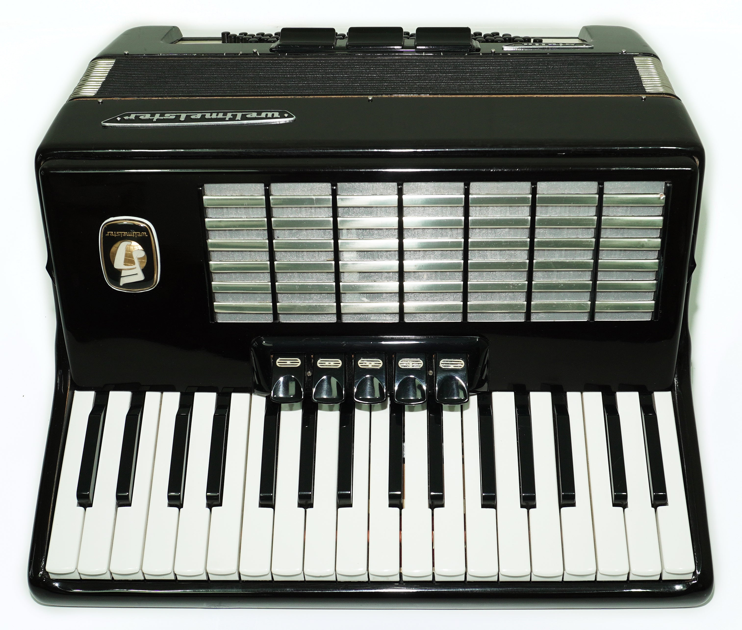 Weltmeister Stella Accordion 80 Bass made in Germany, New Straps Soft Case for Gift, Keyboard Piano Accordian Musical Instrument, 2661