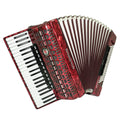 Royal Standard Full Size Piano Accordion 120 Bass made in Germany, Concert Akkordeon for Adults, New Straps and Soft Bag for Gift, 2666