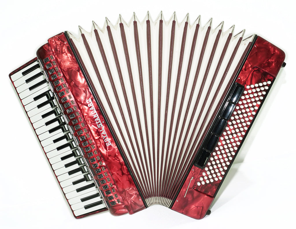 Royal Standard Full Size Piano Accordion 120 Bass made in Germany, Concert Akkordeon for Adults, New Straps and Soft Bag for Gift, 2666