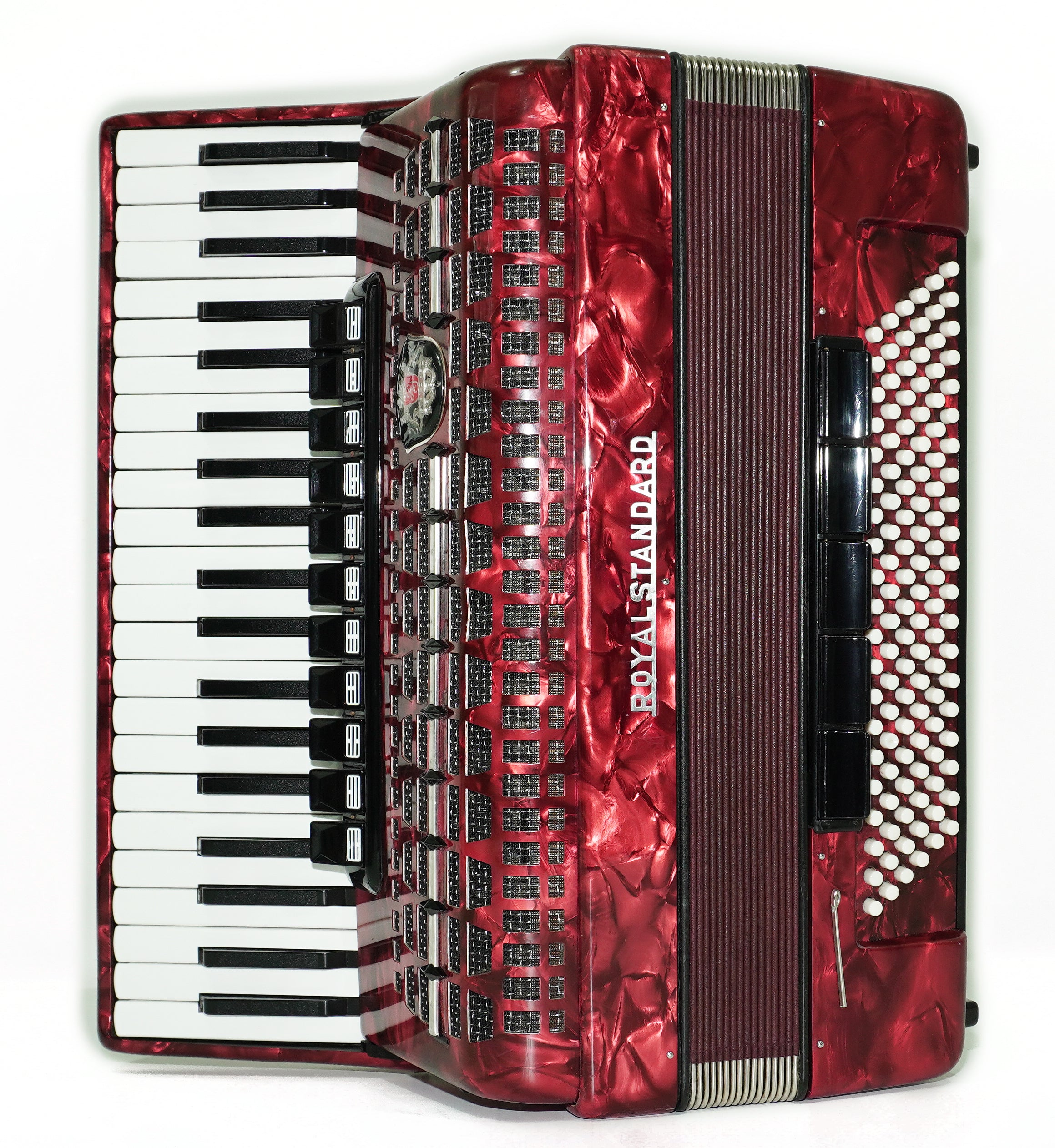 Royal Standard Full Size Piano Accordion 120 Bass made in Germany, Concert Akkordeon for Adults, New Straps and Soft Bag for Gift, 2666