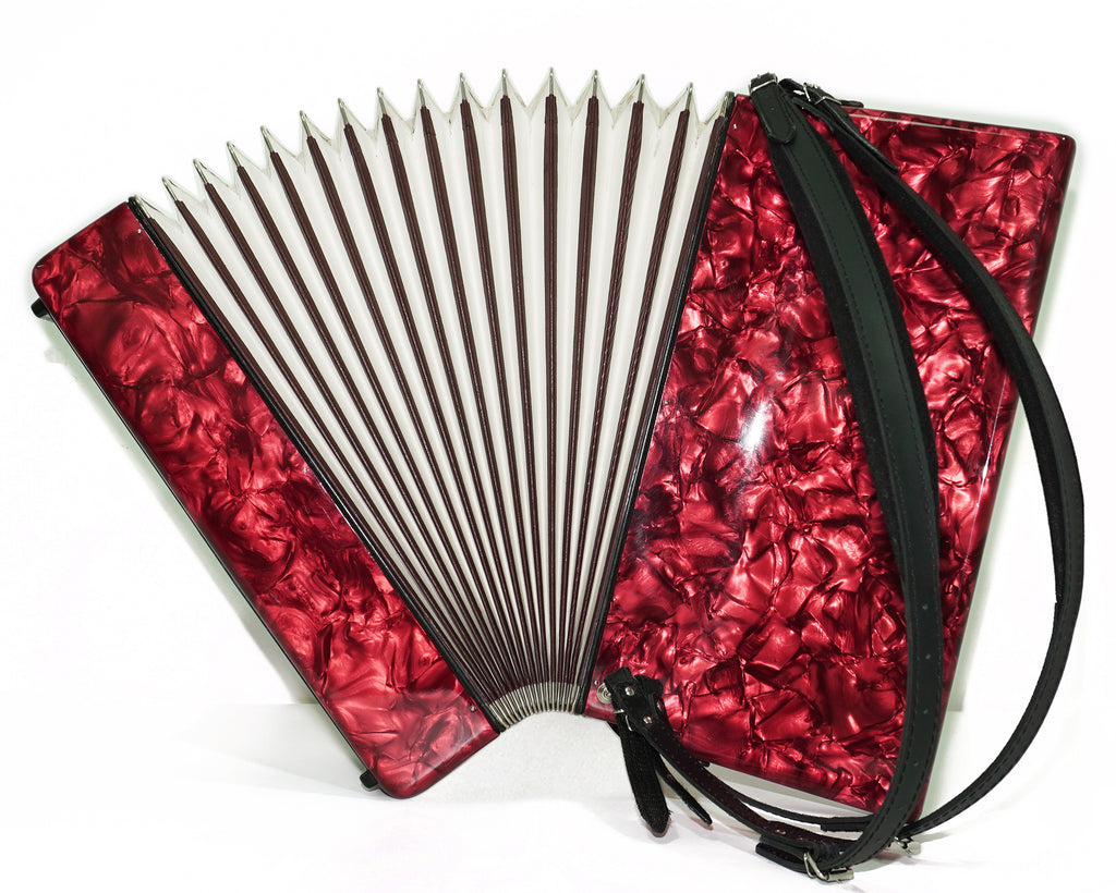 Royal Standard Full Size Piano Accordion 120 Bass made in Germany, Concert Akkordeon for Adults, New Straps and Soft Bag for Gift, 2666