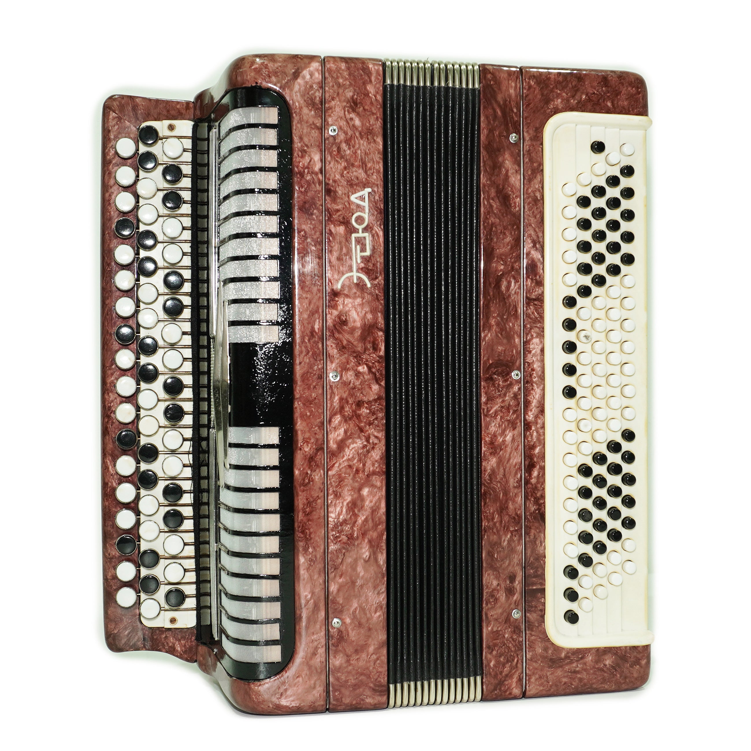 Tulskiy Russian Bajan Etude Knopfakkordeon 100 Bass Knopfakkordeon, neue Riemen und weicher Koffer als Geschenk, 2667