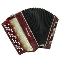 Ukraine Bayan 3 Row Button Accordion 100 Bass, Polissya Folk Harmonica Concertina, New Straps and Soft Case, Soviet Bayan in Tune, 2669