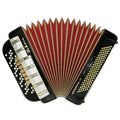 Vintage Hohner Accordina VII C Griff Knopfakkordeon 120 Bässe, hergestellt in Deutschland, mit neuen Riemen, Original Accordeon de Botones, 2671