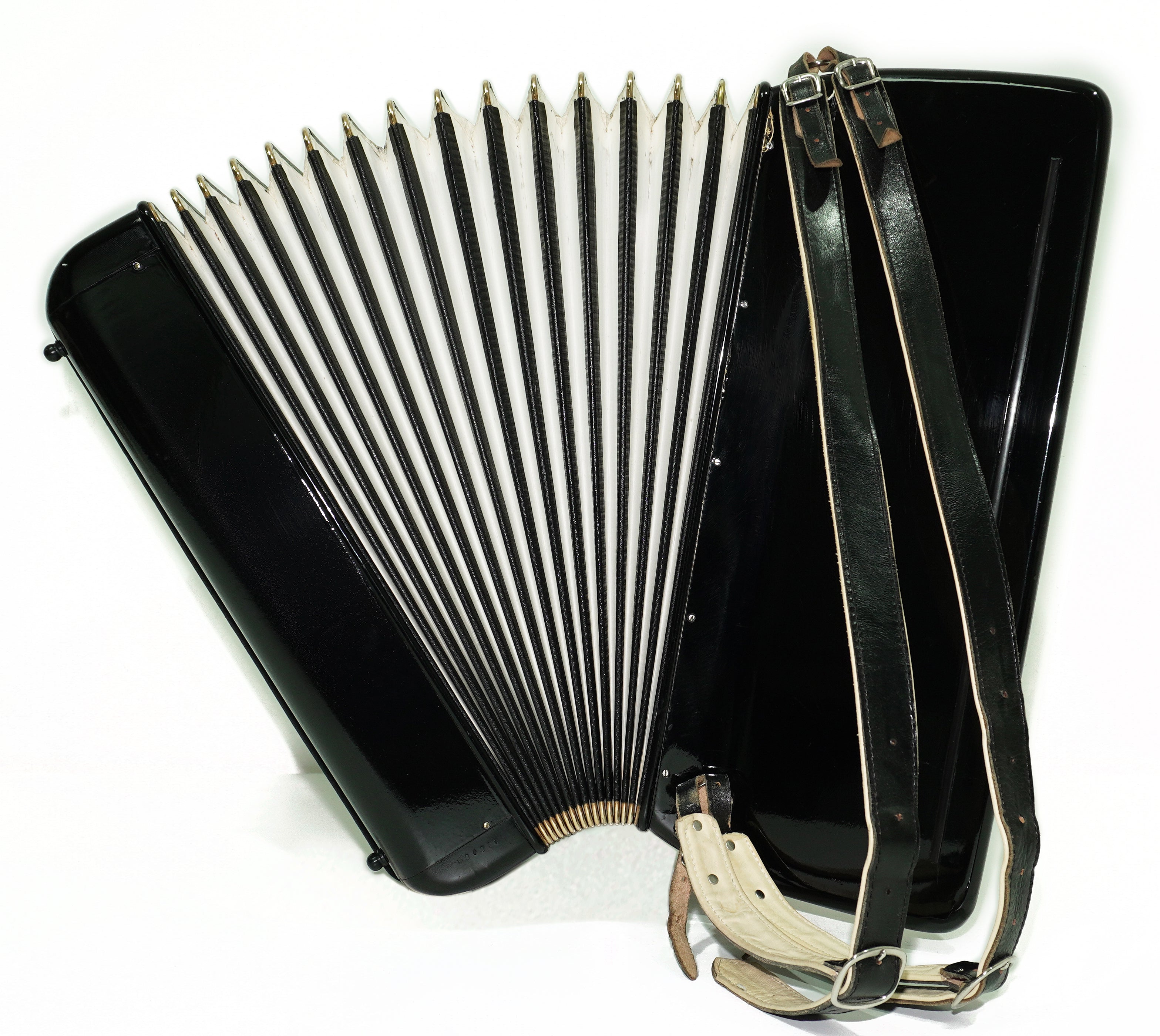 Hohner Atlantic III Piano Accordion 120 Bass, made in Germany, Straps and Soft Bag, Vintage Original Musical Instrument, 2672