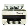 German Piano Accordion 80 Bass Monika, New Straps and Soft Case for Gift, Keyboard Accordian Musical Instrument, 2673