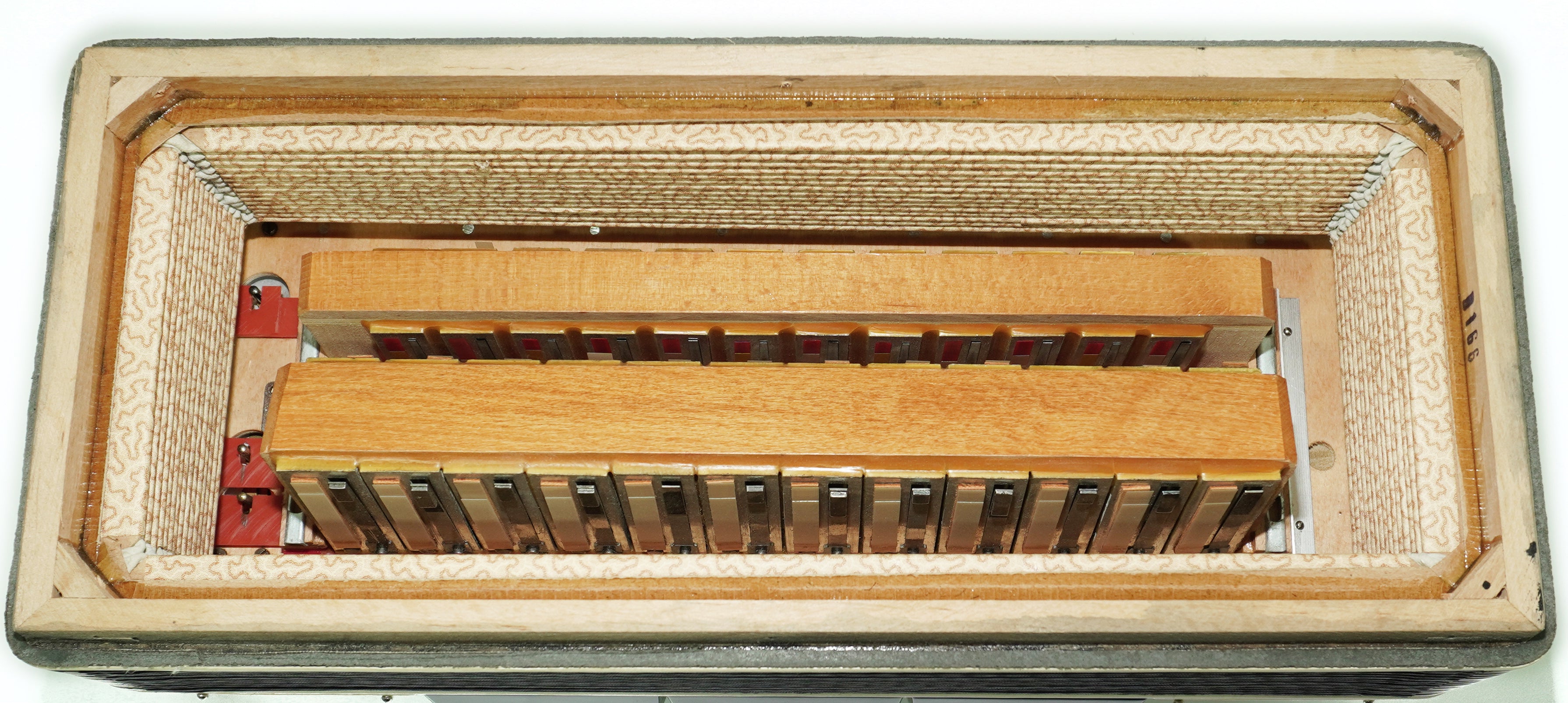 German Piano Accordion 80 Bass Monika, New Straps and Soft Case for Gift, Keyboard Accordian Musical Instrument, 2673