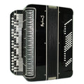 Converter Bayan Rubin 3 Free Bass and Stradella, 120 Bass Button Accordion, Vintage Russian Bayan Accordian, with Straps and Soft Case, 2676
