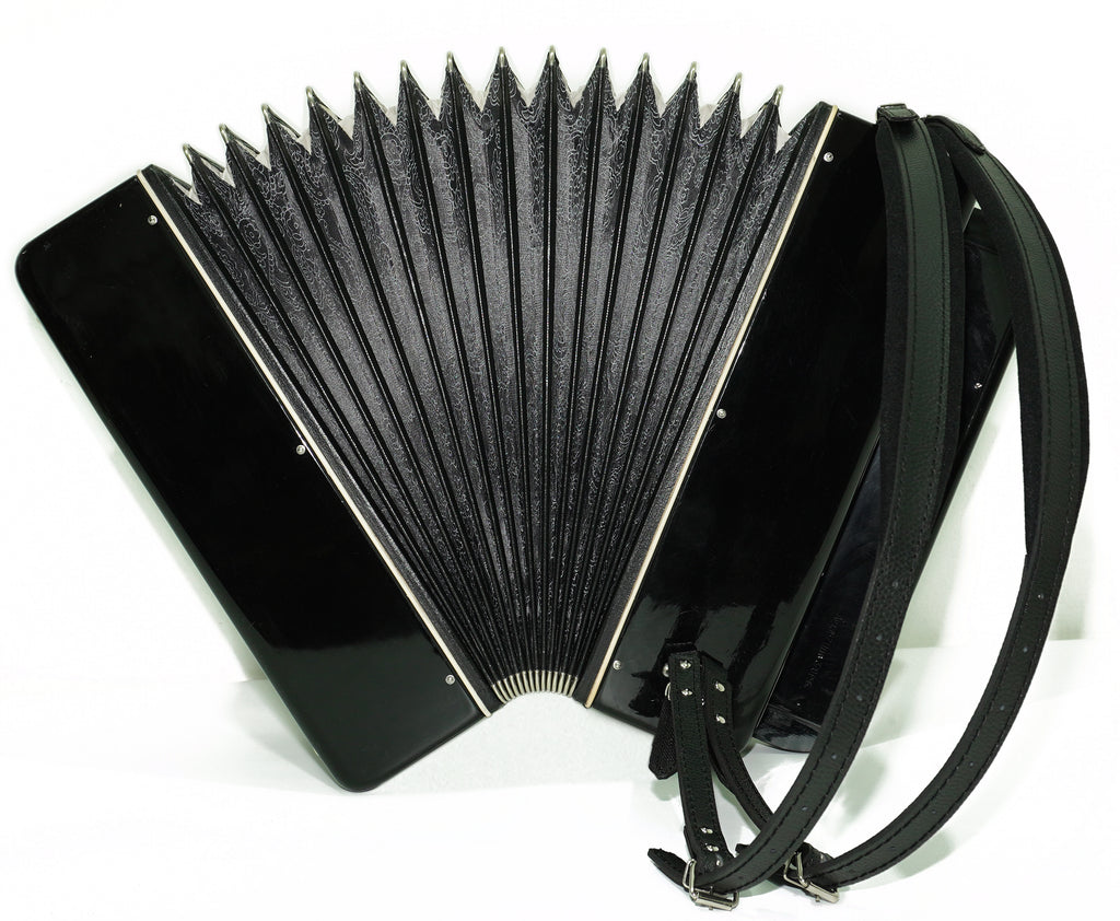 Converter Bayan Rubin 3 Free Bass and Stradella, 120 Bass Button Accordion, Vintage Russian Bayan Accordian, with Straps and Soft Case, 2676