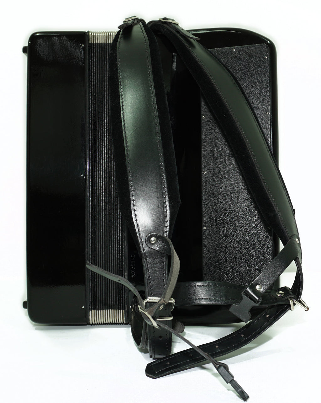 Weltmeister Grandina Knopfakkordeon 120 Bässe, hergestellt in Deutschland, 5-reihig Bayan B Griff, Gurte und Softcase, Vintage Profi Akkordeion, 2674