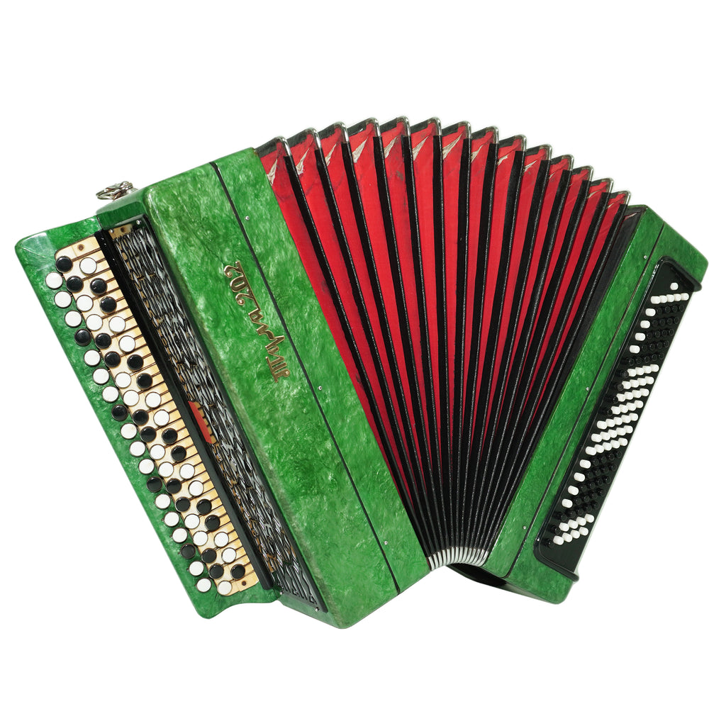 Tulskiy Russian Bayan Tula 202 Button Accordion 100 bass Acordeone de Botones, New Straps and Soft Case for Gift, 2678