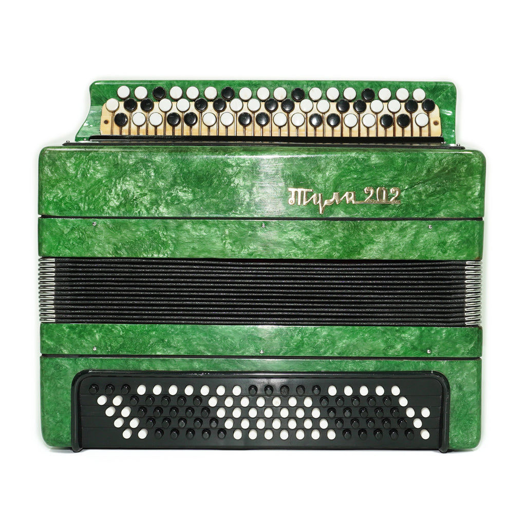 Tulskiy Russian Bayan Tula 202 Button Accordion 100 bass Acordeone de Botones, New Straps and Soft Case for Gift, 2678