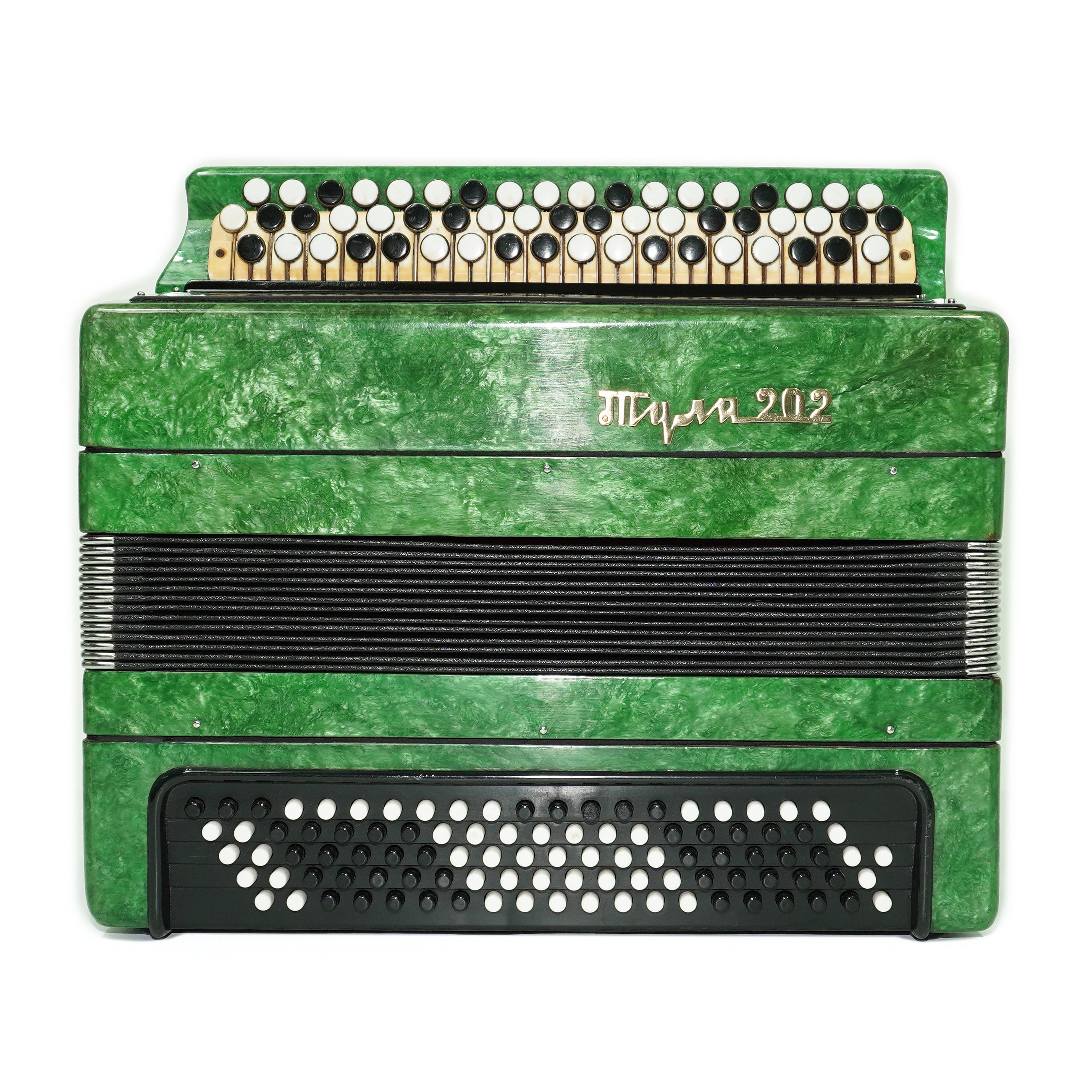 Tulskiy Russian Bayan Tula 202 Button Accordion 100 bass Acordeone de Botones, New Straps and Soft Case for Gift, 2678