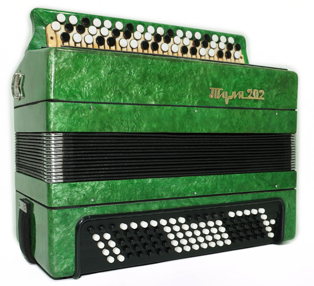 Tulskiy Russian Bayan Tula 202 Button Accordion 100 bass Acordeone de Botones, New Straps and Soft Case for Gift, 2678